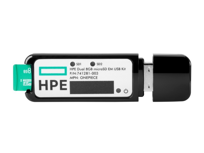 HPE Dual 8GB microSD Enterprise Midline USB Kit P/N 741279-B21