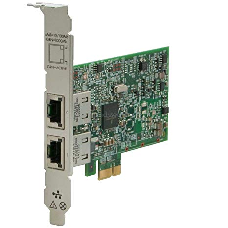 HP Ethernet 332T PCIe 2 Port 1Gigabit Server Adapter P/N 615732-B21