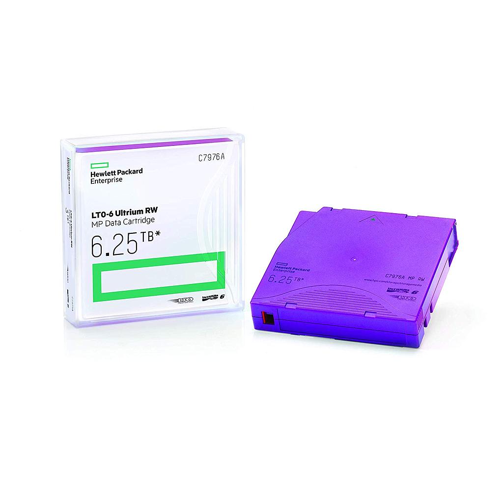 HPE LTO-6 Ultrium 6.25TB MP RW Data Tape P/N C7976A
