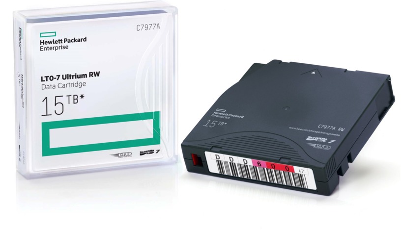 HPE LTO-7 Ultrium 15TB RW Custom Labelled Data Cartridge (20 Pack) P/N C7977AL