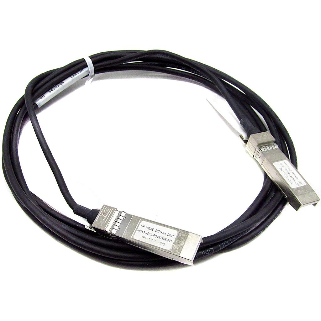 HPE BLC 10G SFP+ SFP+3m DAC Cable P/N 487655-B21