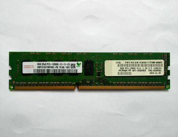 8GB (1x8GB, 2Rx8, 1.5V) PC3-12800 CL11 ECC DDR3 1600GHz LP UDIMM P/N 00D4959
