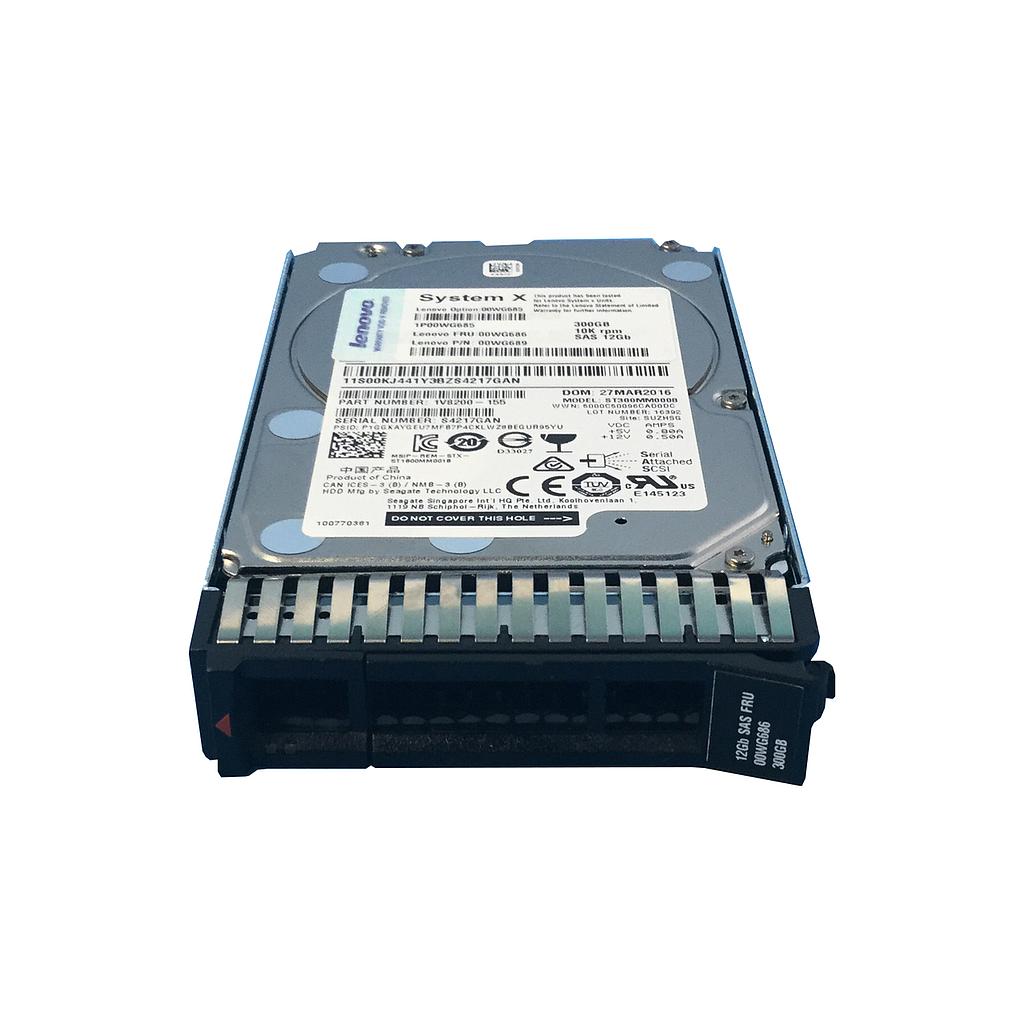 Disco 300GB SAS 2.5inch 10K 12Gbps G3HS P/N 00WG685