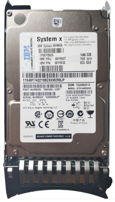 Disco 146GB SAS 2.5inch SFF 15K 6Gbps Hot Swap P/N 90Y8926