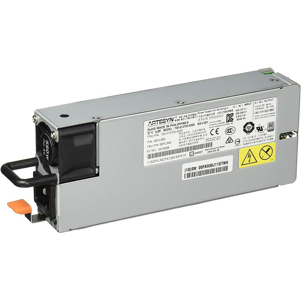 Lenovo System x 550W High Efficiency Platinum AC Power Supply P/N 00FK930
